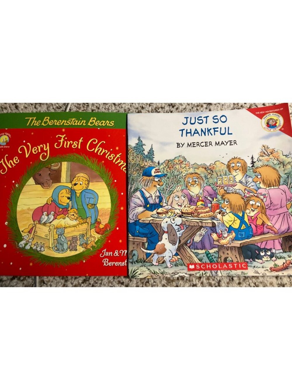 The Berenstain Bears Christmas and Little Critter Thankful Childrens Books
